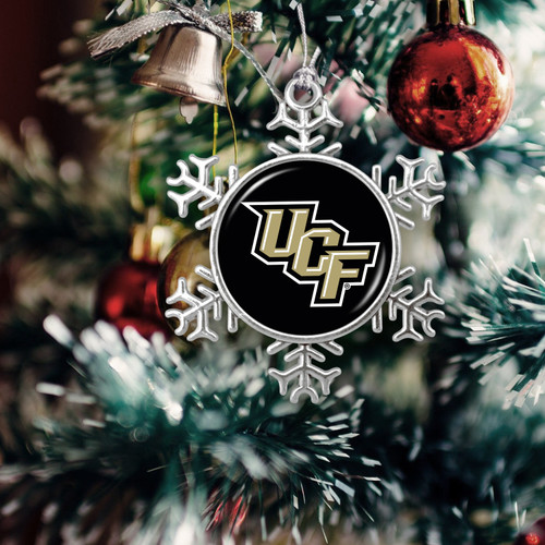 Central Florida Knights Christmas Ornament- Snowflake