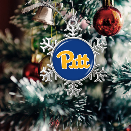 Pittsburgh Panthers Christmas Ornament- Snowflake