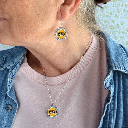 Missouri Tigers Earrings- Allie