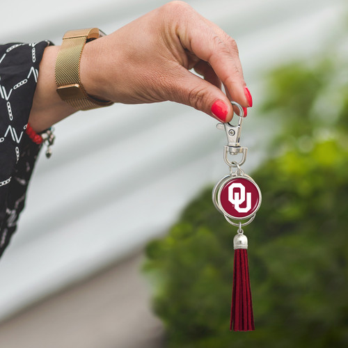 Oklahoma Sooners Key Chain- Tassel