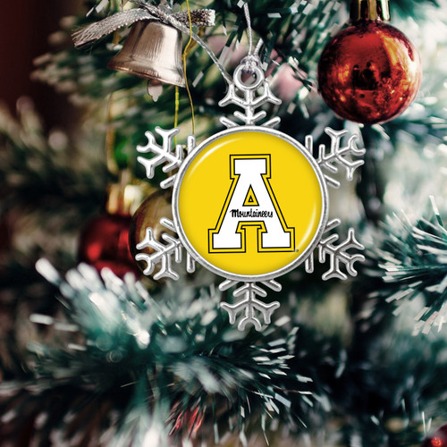 Appalachian State Mountaineers Christmas Ornament- Snowflake