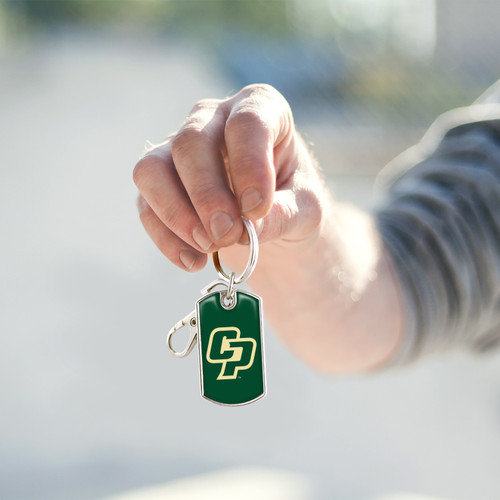 Cal Poly Mustangs Key Chain- Dog Tag