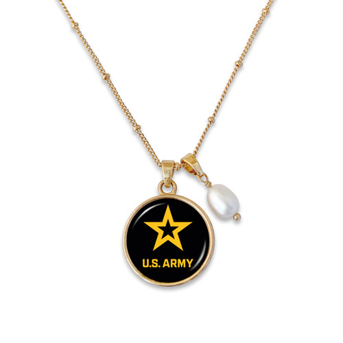 Army Logo Pendant Necklace - Spouse-ly