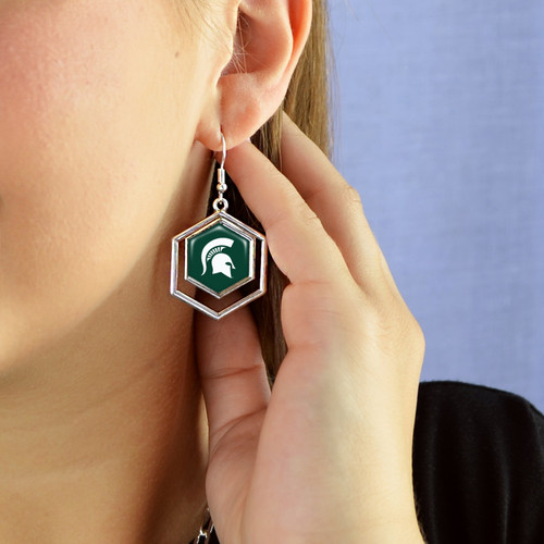 Michigan State Spartans Earrings- Juno