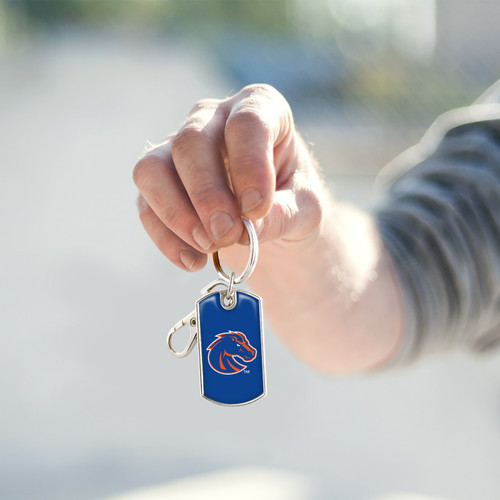 Boise State Broncos Key Chain- Dog Tag