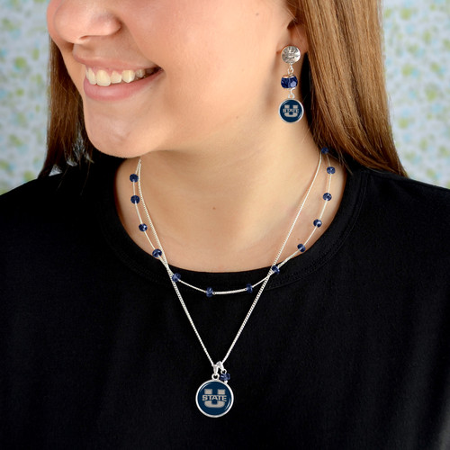 Utah State Aggies Necklace - Ivy