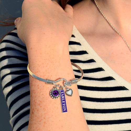 Tarleton State Texans Bracelet- Triple Charm