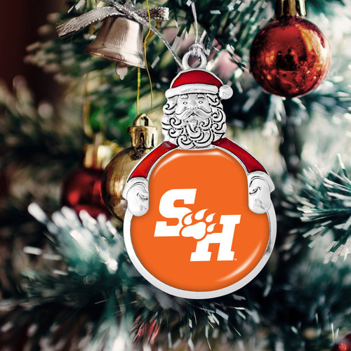 Sam Houston State Bearkats Christmas Ornament- Santa with Team Logo