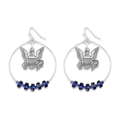 ETE Plastic Earrings Navy