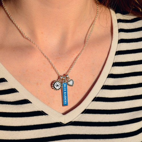 Middle Tennessee State Necklace- Triple Charm