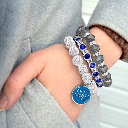 Middle Tennessee State Bracelet- Amanda Stack- Crystal