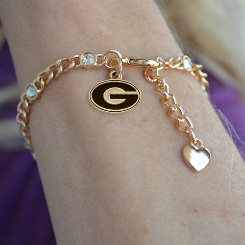 Georgia Bulldogs Lydia Gold Bracelet