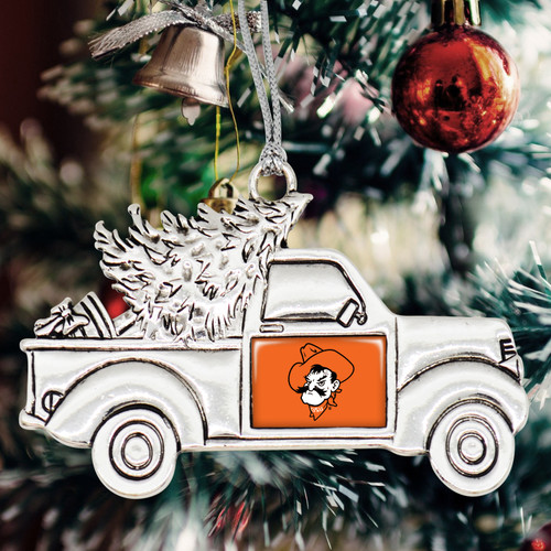 Oklahoma State Cowboys Vintage Truck Ornament