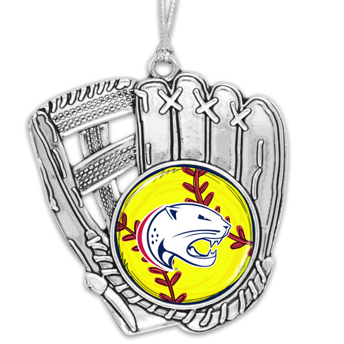 South Alabama Jaguars Softball Glove Ornament