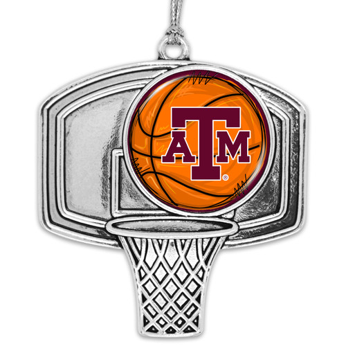 Texas A&M Aggies Basketball Goal Ornament