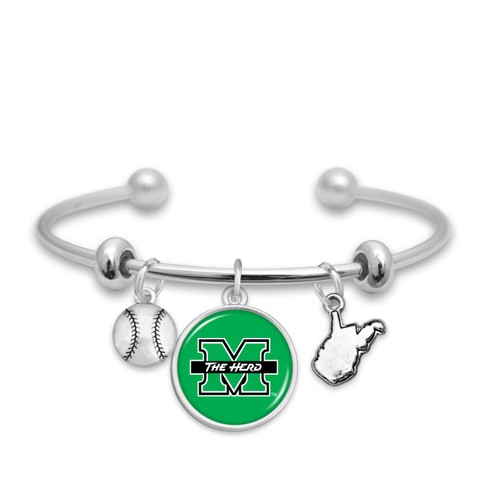 Marshall Thundering Herd Team Traditions Baseball Accent Bracelet