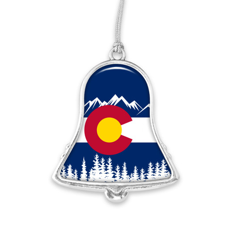 Souvenir Bell with Stars Ornament