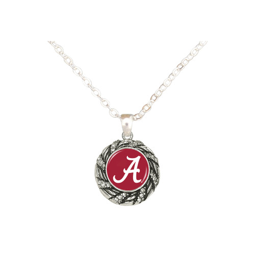 Alabama Crimson Tide Basket Weave Necklace