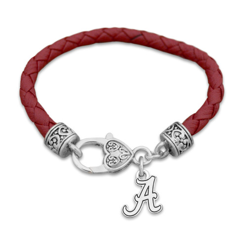 Alabama Crimson Tide Hard Charm Team Color Harvey Bracelet