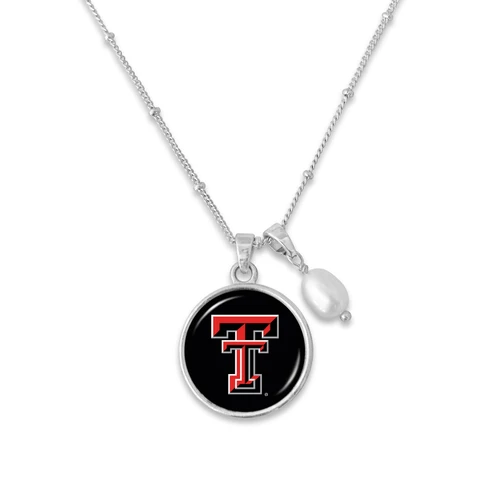 Texas Tech Red Raiders Diana Silver necklace