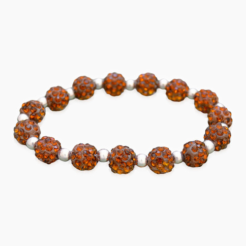 Brown My Team Bling Stretch Bracelet