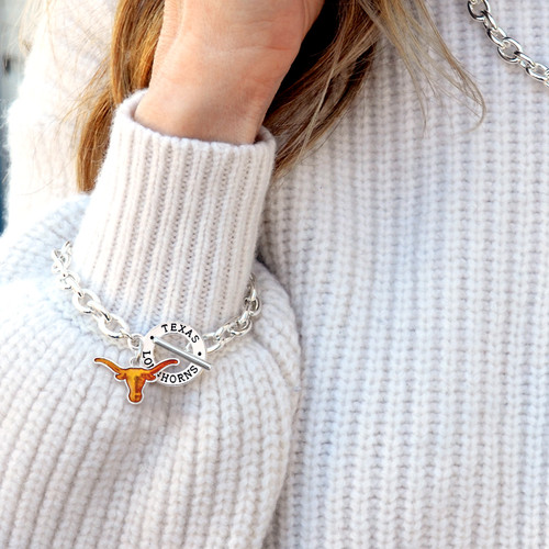 Texas Longhorns Bracelet- Audrey Toggle-TEX57381