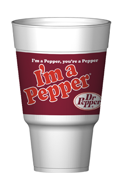Foam Cups - Dr. Pepper Cups