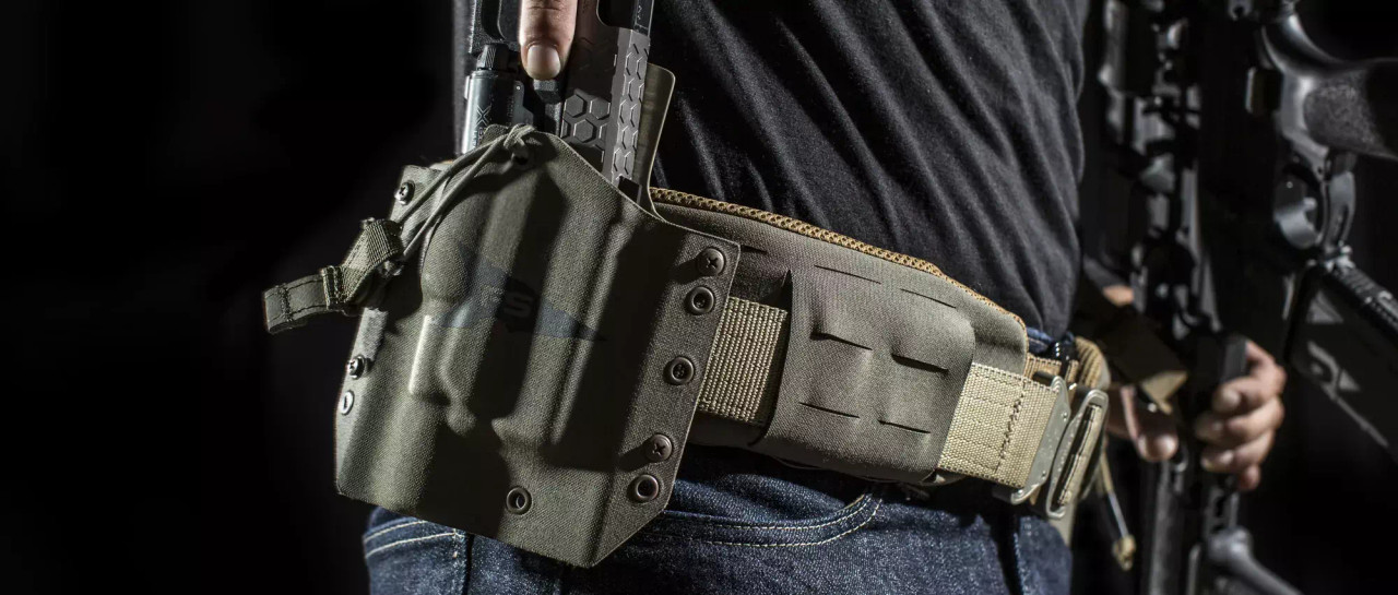 Belt Hostler and Mounted Molded Magazine Pouch - FirstSpear