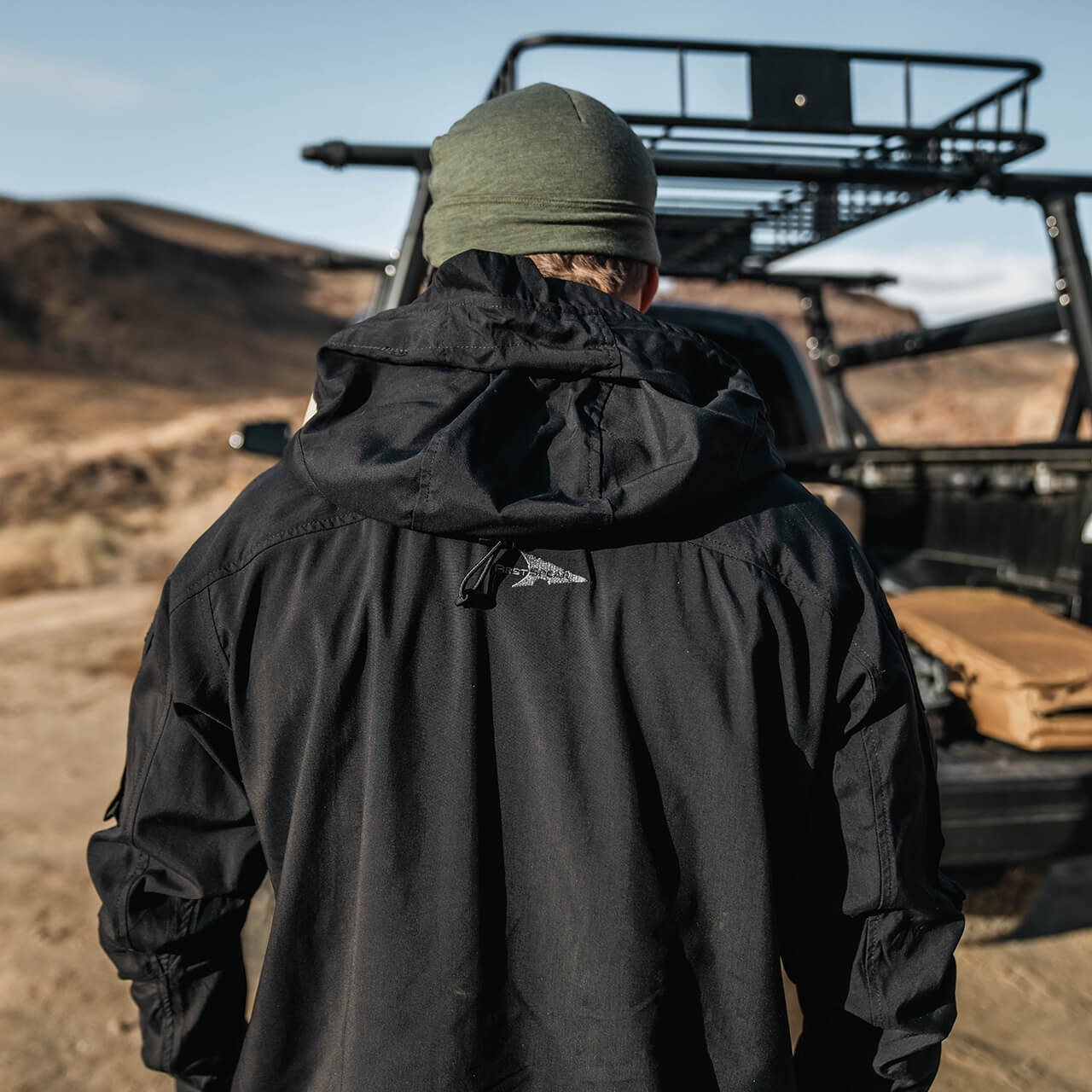 個人装備 FIRST SPEAR WIND CHEATER L First Spear Wind Cheater Technical Tactical Jacket with Hood