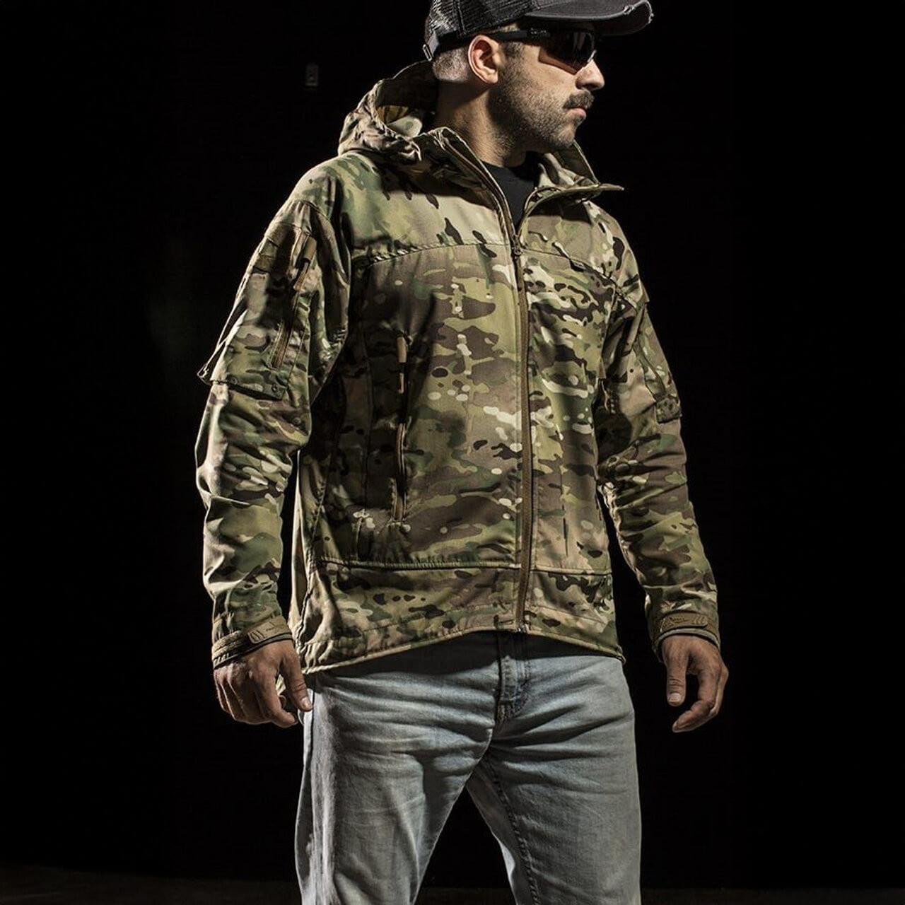 個人装備 FIRST SPEAR WIND CHEATER L FirstSpear Wind Cheater Technical Jacket with Rain Hood