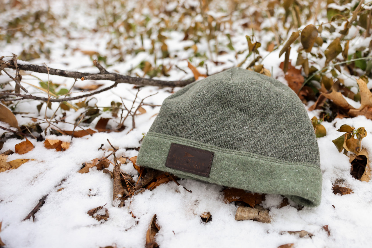 FirstSpear | Wool Beanie with Leather Patch