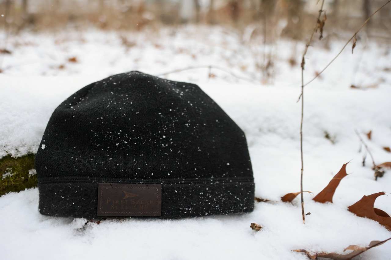 FirstSpear | Wool Beanie with Leather Patch