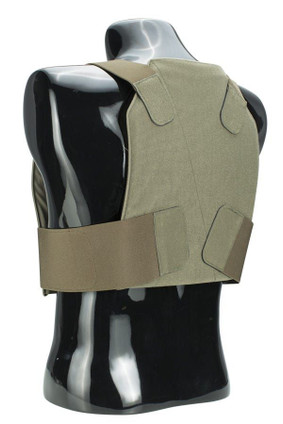 Deceptor vest in Ranger Green, Back View on mannequin