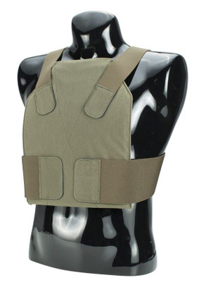 Deceptor vest in Ranger Green, Side View on mannequin