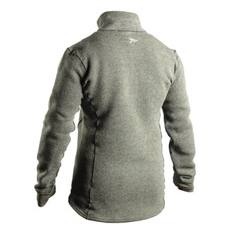 Woobie Quarter Zip in Commando Green, Back View