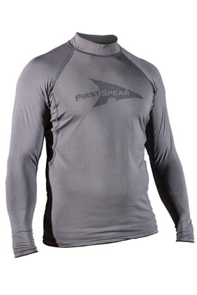 Long Sleeve Rash Guard in Charcoal