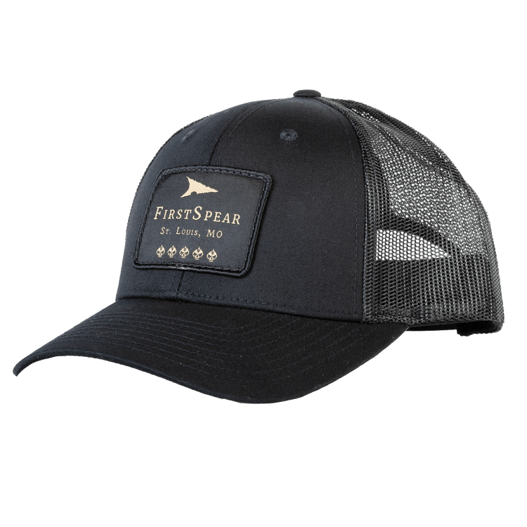 FirstSpear Black Heritage Hat turned camera left