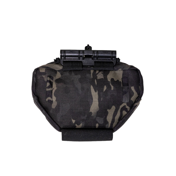 Assaulters Accessory Pocket MultiCam Black Body Armor Hanging Pocket (Back View)