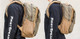 Comm Pack in Coyote, Side View on Body