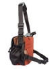 Approach Bag in Brown/Grey/Rust, Side View with Straps