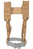 Assaulter's Gun Belt Suspenders in Coyote