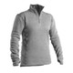 Woobie Quarter Zip in Heather Grey, Front View