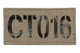 Alpha-Numeric IR or IR+GLO Cell Tag™ in Ranger Green with Black lettering