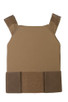 FirstSpear Slick Lightweight Under Clothing Plate Carrier in Coyote Tan Front View FirstSpear Slick Lightweight Under Clothing Plate Carrier in Coyote Tan Front View