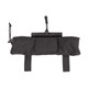 Tubes Dump Pouch in Black, Rolled Up 