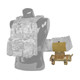 Tubes Dump Pouch in MultiCam, Rolled Up attached to Vest Plate Carrier Cummerbund