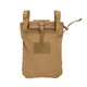 Tubes Dump Pouch in Coyote, Back View