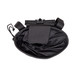 Tubes Dump Pouch in Black, Top View