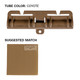 4" Female Tubes Fastener in Coyote Suggested Color Combinations