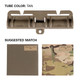 4" Female Tubes Fastener in Tan Suggested Color Combinations